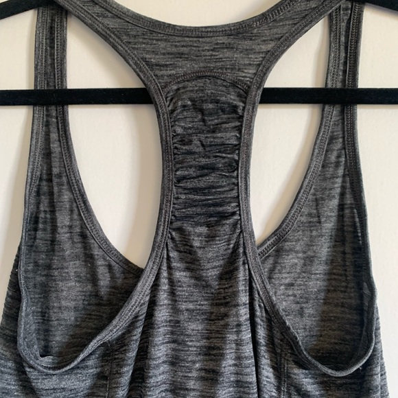 Lululemon Athletica Heathered Black Gray Our Sport Athletic Lightweight Tank EUC - Picture 12 of 15